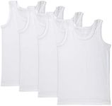 Brix Boys Undershirt Tank Top - Whi