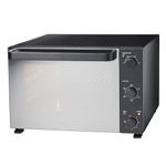 Cooks Professional Mini Oven | Electric Multi Function Countertop Cooker | 48L Capacity |Adjustable Temperature Control & Timer | 1500W | Includes Roasting Dish & Wire Rack | Black Contemporary