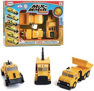 Popular Playthings Magnetic Mix or Match Construction Vehicles