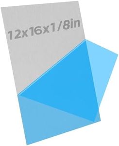 6061-T6 Aluminum Sheet 12x16x1/8 Inch Thickness Durable Aluminum Plate, Thick Metal Aluminum Sheet Covered with Protective Film for Industry, DIY