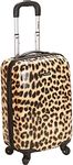 Rockland Safari Hardside Spinner Wheel Luggage, Leopard, Carry-On 20-Inch, Leopard, Carry-On 20", Melbourne Hardside Expandable Spinner Wheel Luggage