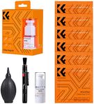 K&F Concept 9-in-1 Camera Cleaning Kit with Lens Brush Pen, Rocket Air Blower,Cleaning Cloth*6, Cleaning Liquid，Lens Cleaner Kit for Canon Nikon Pentax Sony DSLR Cameras Cleaning Tool Accessories