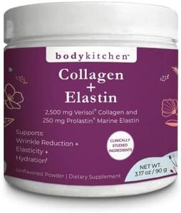 Body Kitchen Collagen + 250 mg Elastin Supplement to Help Reduce Signs of Aging, Improved Skin Health & Elasticity, Fewer Wrinkles, Unflavored Powder, Tasteless, Odorless, Colorless, 30 Servings