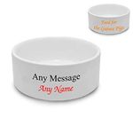 Personalised Small Pet Bowl, Personalise with Any Name in Any Font with Any Text Colour