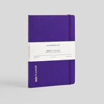 myPAPERCLIP 2025 Weekly Planner, Section Thread Bound, Hand Drawn Paper Back, A5 (148 x 210 mm, 5.83 x 8.27 in), Amethyst