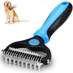 Grooming Tool for Dogs & Cats: Double Sided Shedding and Dematting Undercoat Dog brushes for Grooming for Shedding Tangles Hair Gently Deshedding Cat Brush for Short & Long Haired Pet