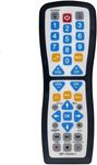 Universal TV Remote Control, Waterproof, Supports Smart TVs, LED/LCD, Apple TV, Vizio, LG, Samsung, Roku, Blu-Ray, DVD Players, Audio Systems, Easy Clean Design