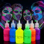 [6 Bottles, 1 oz. Each] Body Paint 