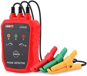 UNI-T 3 Phase Rotation Meter, AC 70-1000V Non-Contact Phase Sequence Detector with LED & Buzzer, Power Inspection Breakpoints Finding Positioning UT262E