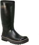 Dryshod Mudslinger Premium Rubber Farm Boots - Knee High - WIXIT Lining - MUD-MH-BR, Midnight Brown/Honey, 11