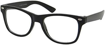 grinderPUNCH Kids Nerd Glasses Clear Lens Geek Costume Black Frame Children's (Age 3-10)