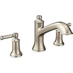 Moen T683BN Dartmoor Two-Handle high arc Roman tub Faucet, Brushed Nickel, 1