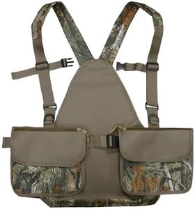 MDSTOP Upland Bird Hunting Vest, Adjustable Tactical Vest with Game Pouch and Pockets for Bird Hunting (New Pine Needle Camo)