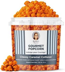 Renée’s Cheesy Caramel Collision™ Gourmet Popcorn – buttery caramel corn drenched in bold Wisconsin cheddar – satisfies sweet and cheesy popcorn cravings – 1.1 gallon resealable bucket