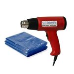 Delivery Pax 2000W Heat Gun Machine with Shrink 10inch x 10m | Heat Gun for Shrink Wrapping | Heat Gun Machine | Hot Gun Machine for Packing| Hot Air Gun Machine for paint and sticker removal