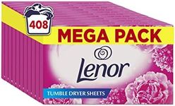 Lenor Tumble Dryer Sheets, 408 Sheets (34 x 12), Sparkling Bloom & Yellow Poppy, Long lasting Freshness When Tumble Drying