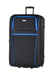 FLYMAX Easyjet 45x36x20 Carry on Suitcase Approved Underseat Underseat Cabin Bag Case Lightweight Hand Luggage Blue