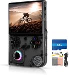 R36s handheld game console - PRO VERSION – Nostalgic Gaming on the Go | Handheld Retro Gaming Console - 4.0 Inch IPS Screen Linux System Built-in 64G TF Card 5528 Games Support TV Output 5G WIFI