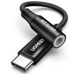 UGREEN USB C to 3.5mm Jack DAC Hi-Fi Stereo Audio Type C Aux Headphone Adapter Compatible with iPhone 15 Pro Max/16 Galaxy S24 Ultra S23 S20 FE A55 Tab A8 2024 iPad Pro/Air Pixel 7/8/9 (Black)