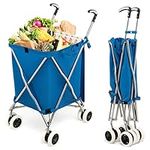 Giantex Folding Shopping Cart with 