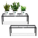 Urban Plant Apollo Metal Plant/Pot Stand for Garden | Planter Stand for Indoor & Outdoor | Flower Pot Stand for Balcony | Living Room Decor (Black Pack of 2)…