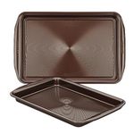 Circulon 47107 2 Piece Baking Sheet, Steel, Chocolate