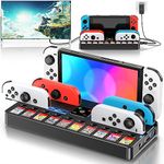 Kytok Nintendo Switch/OLED TV Dock Switch, Base Switch with Joycons Charger, Nintendo Switch Dock with Switch Charger, HDMI Port and Space for 10 Game Cards