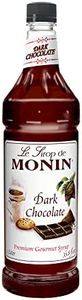 Monin Flavored Syrup, Dark Chocolate, 33.8-Ounce Plastic Bottle ( 1 Liter)