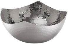 American Metalcraft SBH7 Squound Hammered Bowl, Stainless Steel, 11" Diameter, 3" Height, 126 oz. Capacity