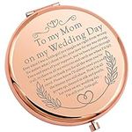 WSNANG Wedding Gifts for Mom to My Mom On My Wedding Day Makeup Mirror Mother of The Bride Mirror Wedding Keepsake Gift (CA Mom Mirror)