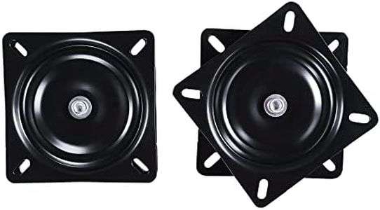 Frassie 2 Pack 7 Inch Bar Stool Swivel Plate Replacement,360 Degree Swivel Square Turntable for Recliner Chair