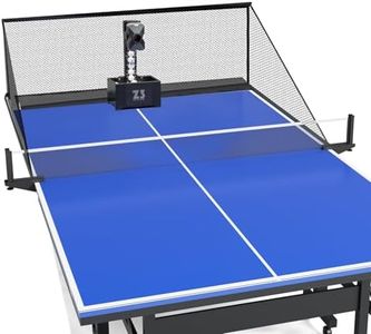 Table Tennis Robot with Remote Control, 100 Balls & Net, Professional Ping Pong Training Machine with Oscillate & Random Modes, Adjustable Spin/Speed/Frequency for Home, Club Practice