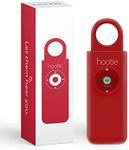 Hootie Personal Keychain Alarm - Hand Held Safety Siren for Self Defense and Emergency, Loud Pocket and Key-Chain-Safe Sound Device with Panic Strobe Light, Red