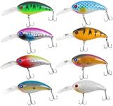 Crankbait Fishing Lures Kit,8pcs To