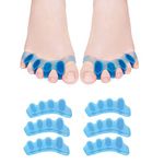 Gel Toe Separator, 6 PCS Bunion Corrector,Toe Straightener, Toe Spacers, New Material, Hammer Toe Straightener for Relaxing Toes, Bunion Relief, Hammer Toe, Hallux Valgus Great for Women and Men