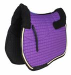 CHALLENGER Horse English Quilted All-Purpose Fleece Comfort Saddle Pad Purple 72TS36PR