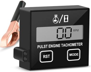 Digital Tachometer - Chainsaw Tachometer Tach Gauge Digital Display Pulse Speedometer for Chain Saw Cropper Generator Lawn Mower RV ATV Dirt Bike Motocross Boat Tractor (100-30000RPM)