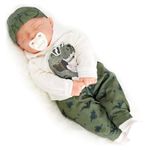 Bibi Doll Big Bo - 20" Lifelike Large Size Soft Bodied Sleeping Baby Doll Girls Boys Toy With Dummy & Sounds Doll for Ages 18 Months +