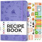 Clever Fox Recipe Book – Make Your Own Cookbook Blank Pages – Empty Notebook to Write In Recipes – Unique Cooking & Baking Gifts, A5, Lavender