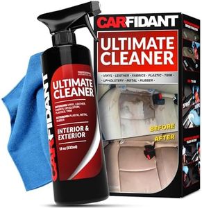 Carfidant Ultimate Cleaner - Quick and Easy Cleaning Car Interior, Leather Car Seat, Fabric, Vinyl - Car Seat Stain Remover and Upholstery Cleaner 18oz + Microfiber Towel