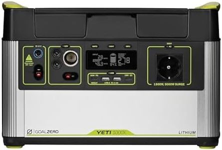 Goal Zero Yeti Portable Power Station - Yeti 1000X with 983 Watt Hours Battery Capacity - Rechargeable Solar Generator for Camping, Travel, Outdoor and Home Use