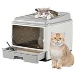PINVNBY Top Entry Litter Box with L