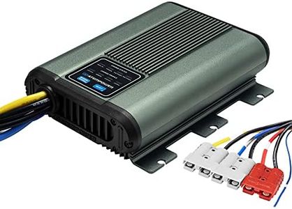 ATEM POWER 12V 40A DC to DC Battery Charger with Solar Input MPPT Controller for Lead-Acid AGM Gel Calcium LiFePO4 Batteries, Reverse Charge On-Board Charger