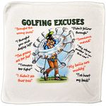 personalised4u Golf Excuses Microfibre Cleaning Cloth – Perfect for cleaning Golf Balls and Golf Clubs