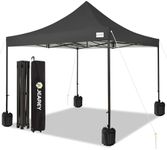 JEAREY Black 10x10 Pop Up Canopy Te