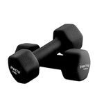 Amazon Brand - Symactive Neoprene Coated Dumbbell For Gym Exercises, Set of 2, 8 Kg