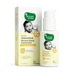 Mother Sparsh Simply Unscented Mineral Baby Sunscreen with Natural Oatmeal -50g, with SPF 50 & UVA/UVB Protection | Fragrance Free Sunscreen for Babies with Sensitive Skin