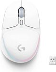 Logitech G705 Wireless Gaming Mouse, Customizable LIGHTSYNC RGB Lighting, LIGHTSPEED Wireless, Bluetooth Connectivity, Lightweight, PC/Mac/Laptop - White Mist