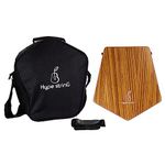 Hype String Mini Travel (Double-Sided) Cajon || Made of Solid Teak Wood With Cover Bag and Strap