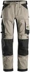 Snickers Workwear Men's Allroundwork Stretch Loose Fit Work Pants, Khaki/Black, 36W x 34L